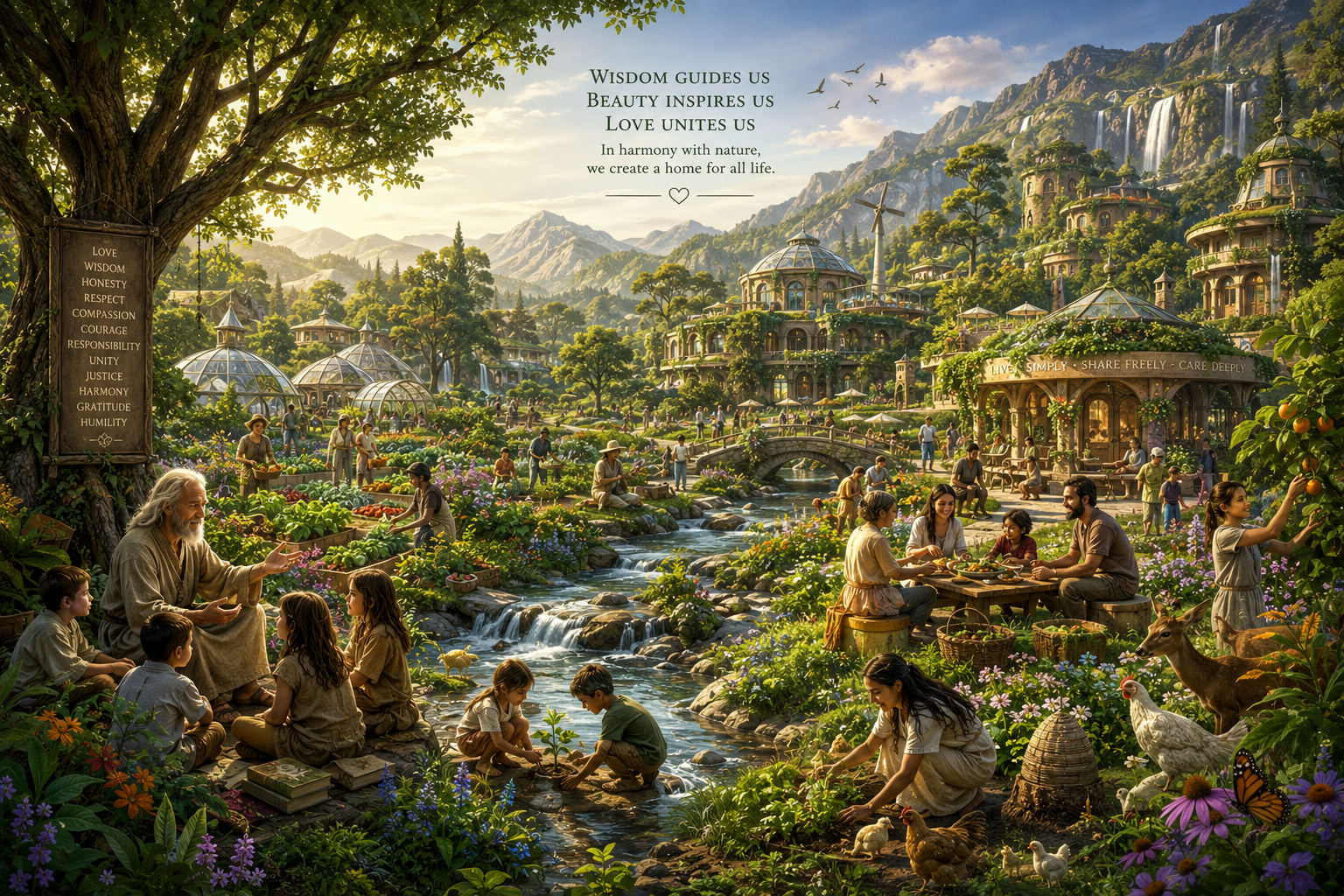 A Vision of Utopia: Reimagining a Society Built on Wisdom, Beauty, and Love